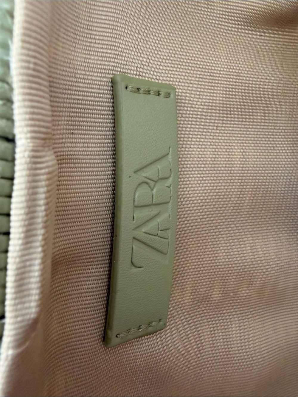 Zara Olive Green Woven Crossbody with Gold Buckle - Picture 2 of 10